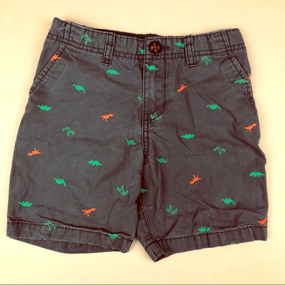 Carter's Bottoms Carters Cotton Chino Shorts Dinosaurs Blue 5t